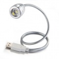 SODIAL(R) USB LED Leselampe Silberig Bild 1