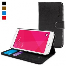 Snugg Galaxy S5 Leder Hlle Schwarz Bild 1