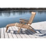 Teakholz Deckchair mit Armlehne 60x93x150cm Bild 1