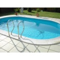 Basis Set eingelassener Pool Ovalpool Trendpool Bild 1