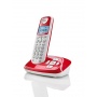 Grundig D210A schnurloses DECT Telefon rot Bild 1