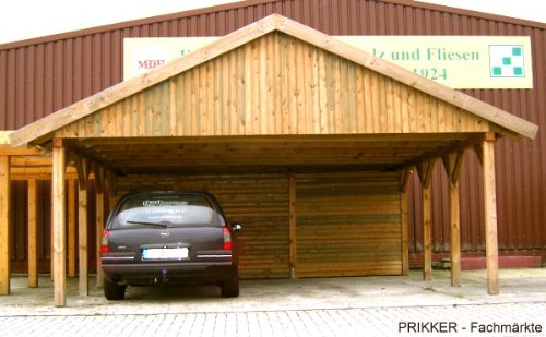 Carport Satteldach HOCKENHEIM II 600x800cm PRIKKER Test