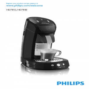 Bedienungsanleitung Philips HD7854/60 Senseo Latte Select Kaffeepadmaschine